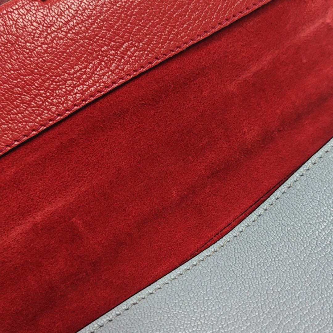 Calfskin Shoulder Bag Multicolor