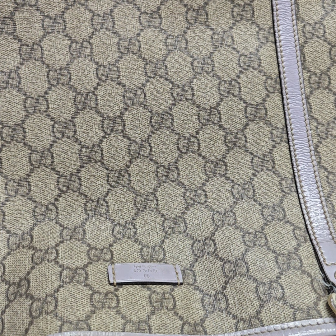 Monogram Coated Canvas Tote Bag Beige