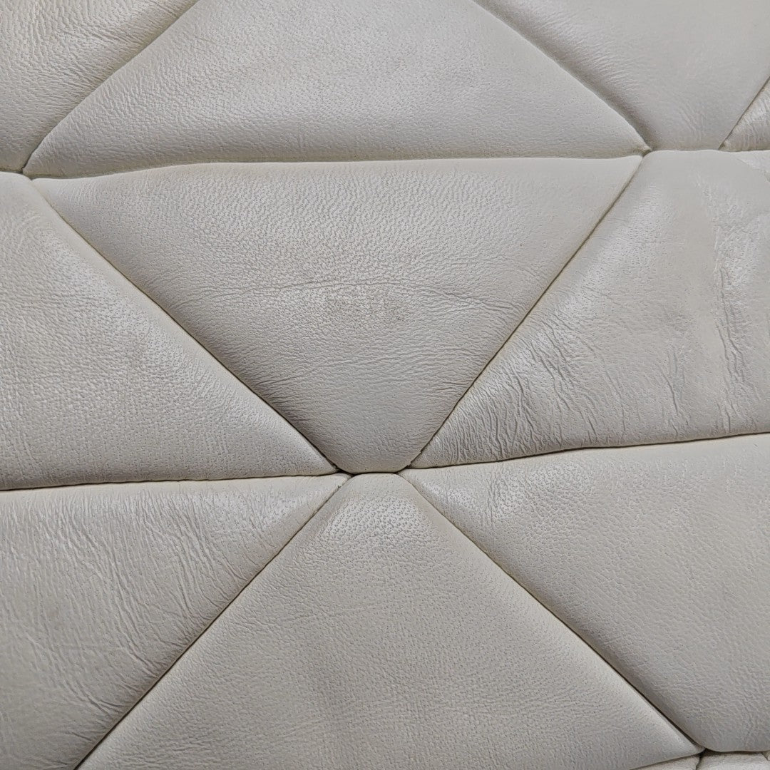 System Quilted Lambskin White