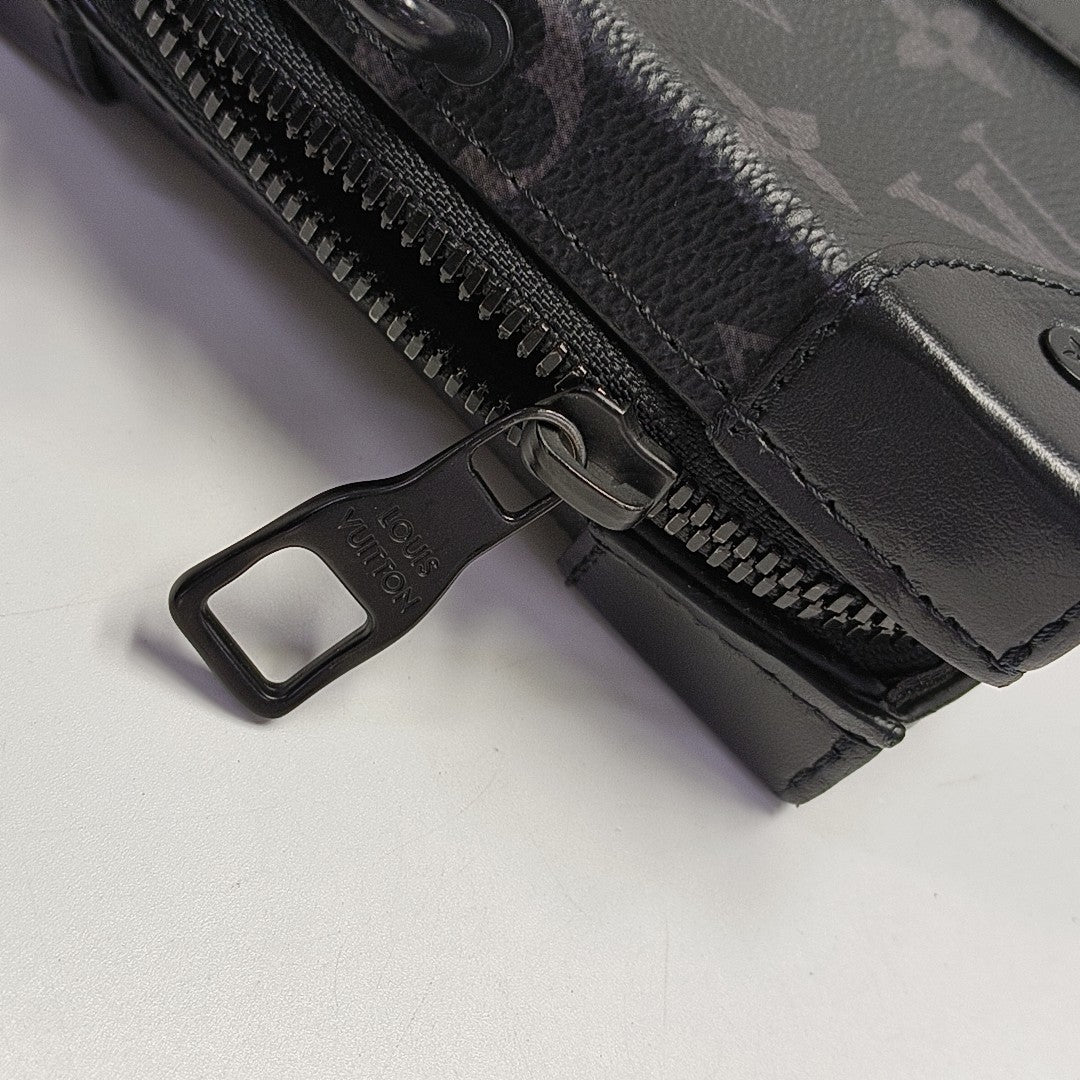 WALLET TRUNK Monogram Coated Canvas Gray