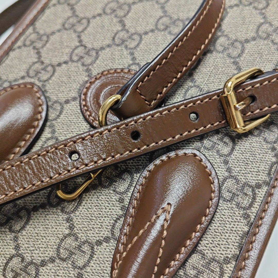 Retro Mini Monogram Coated Canvas Beige