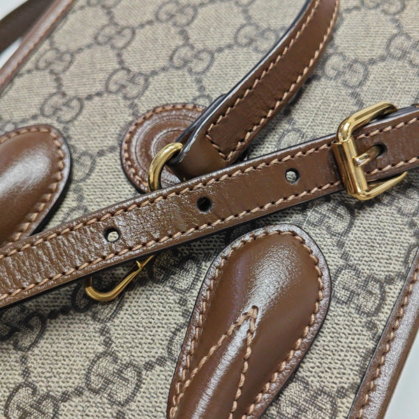 Retro Mini Monogram Coated Canvas Beige