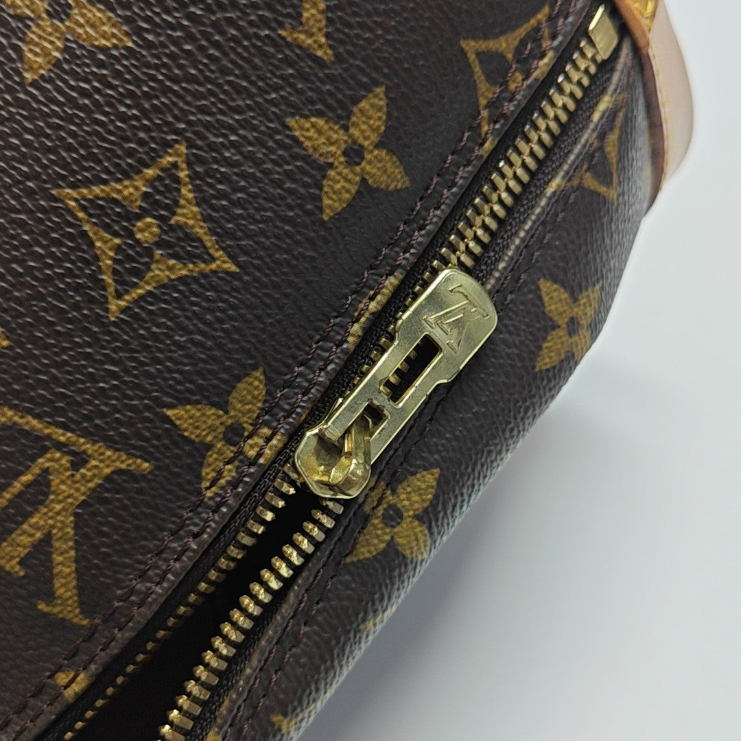 ALMA PM Monogram Coated Canvas Brown