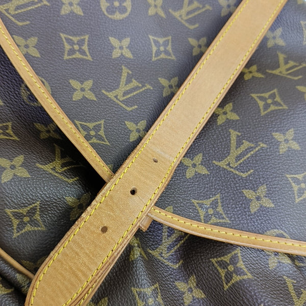 SAUMUR 35 Monogram Coated Canvas Brown