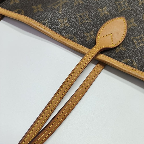 NEVERFULL GM Monogram Coated Canvas Brown
