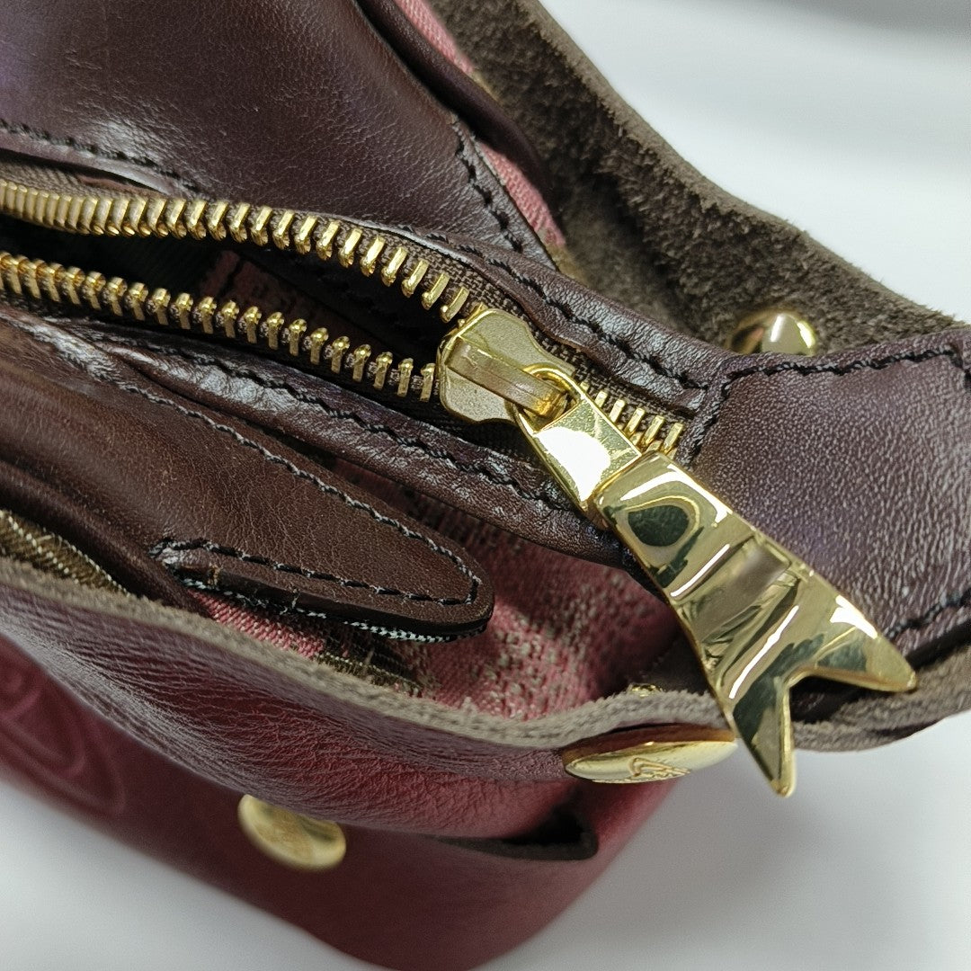 Leather Clutch Red