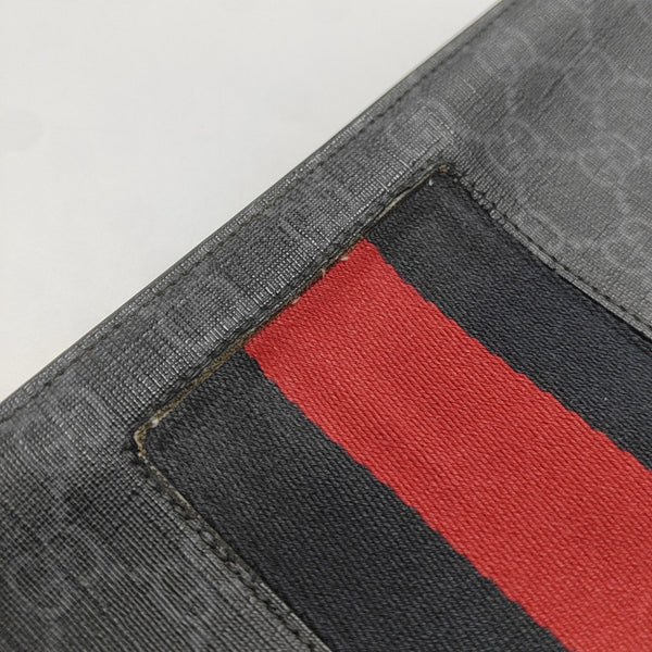 GG Supreme Monogram Coated Canvas Gray