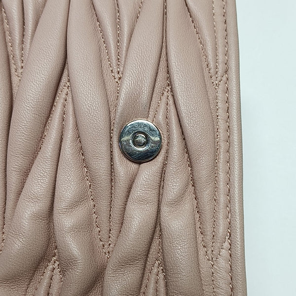 Miu Lady Quilted Lambskin Pink