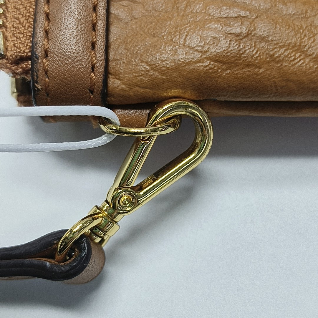 LIZ Monogram Coated Canvas Brown