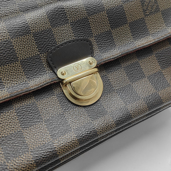 RAVELLO GM Damier Ebene Coated Canvas Brown