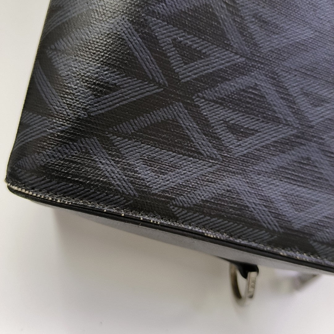 Lingot Oblique Coated Canvas Black