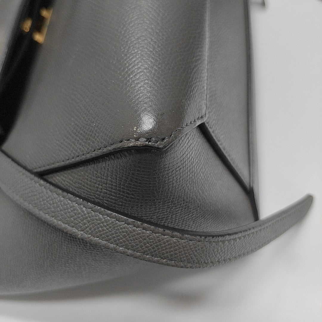BELT Micro Calfskin Gray