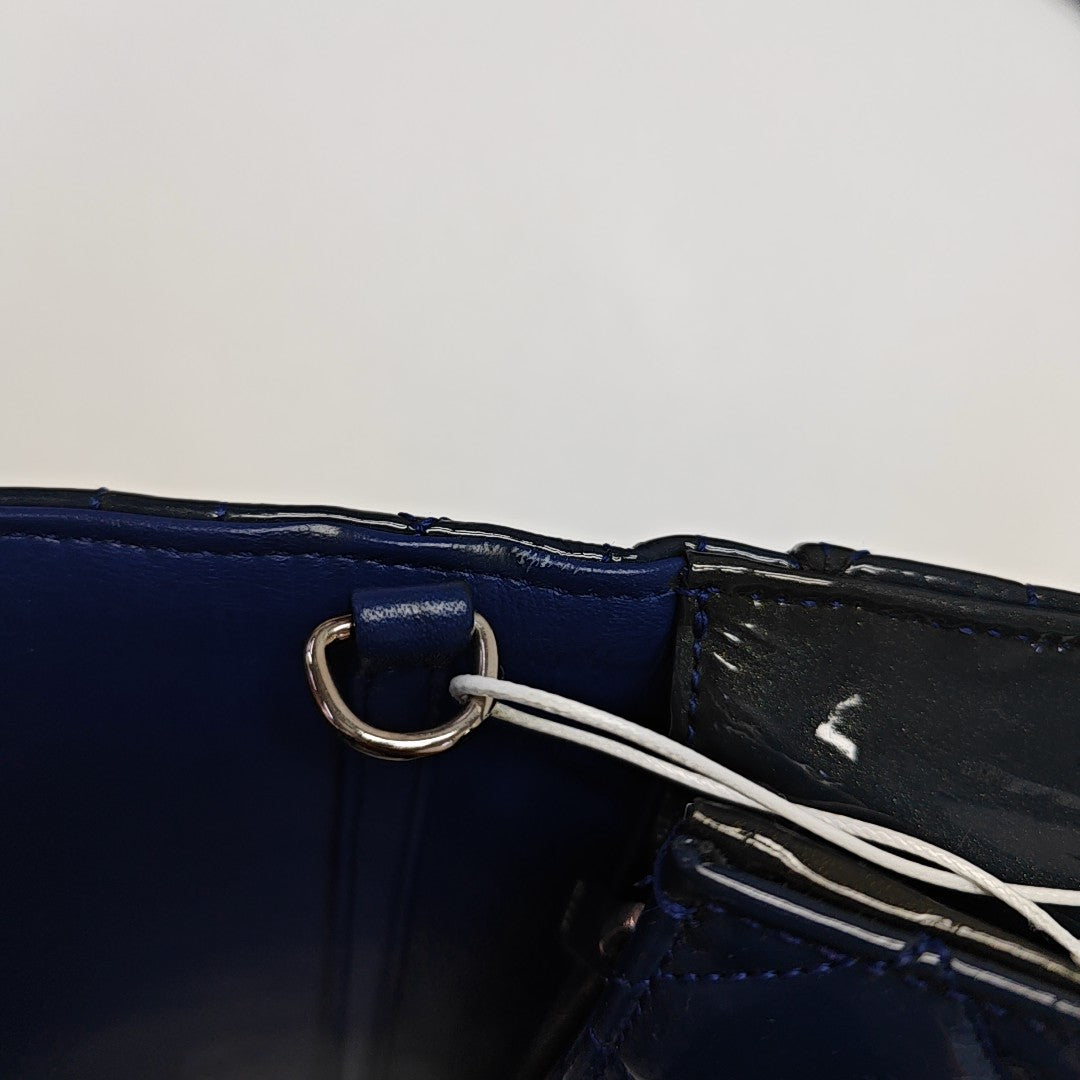 Rendez-Vous Cannage Patent Leather Blue