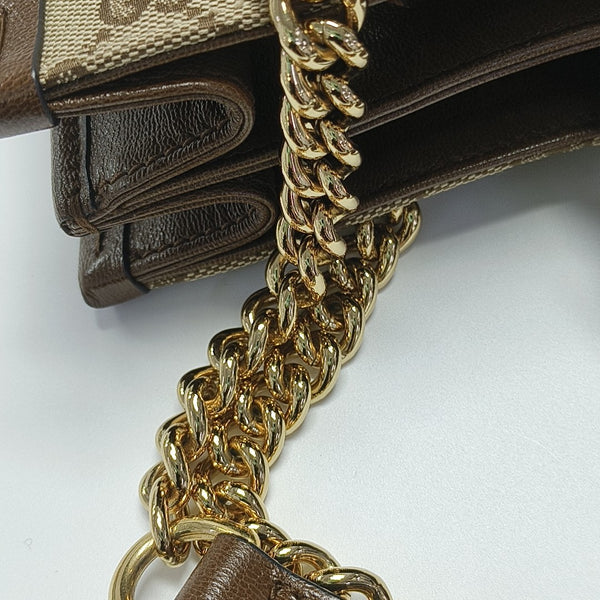 Horsebit 1955 Medium Monogram Canvas Brown