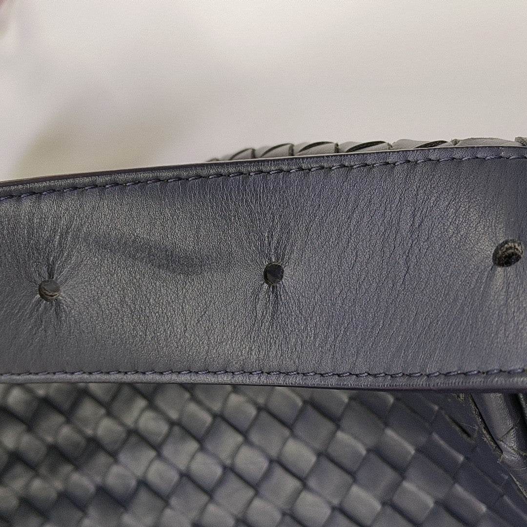 Calfskin Shoulder Bag Blue