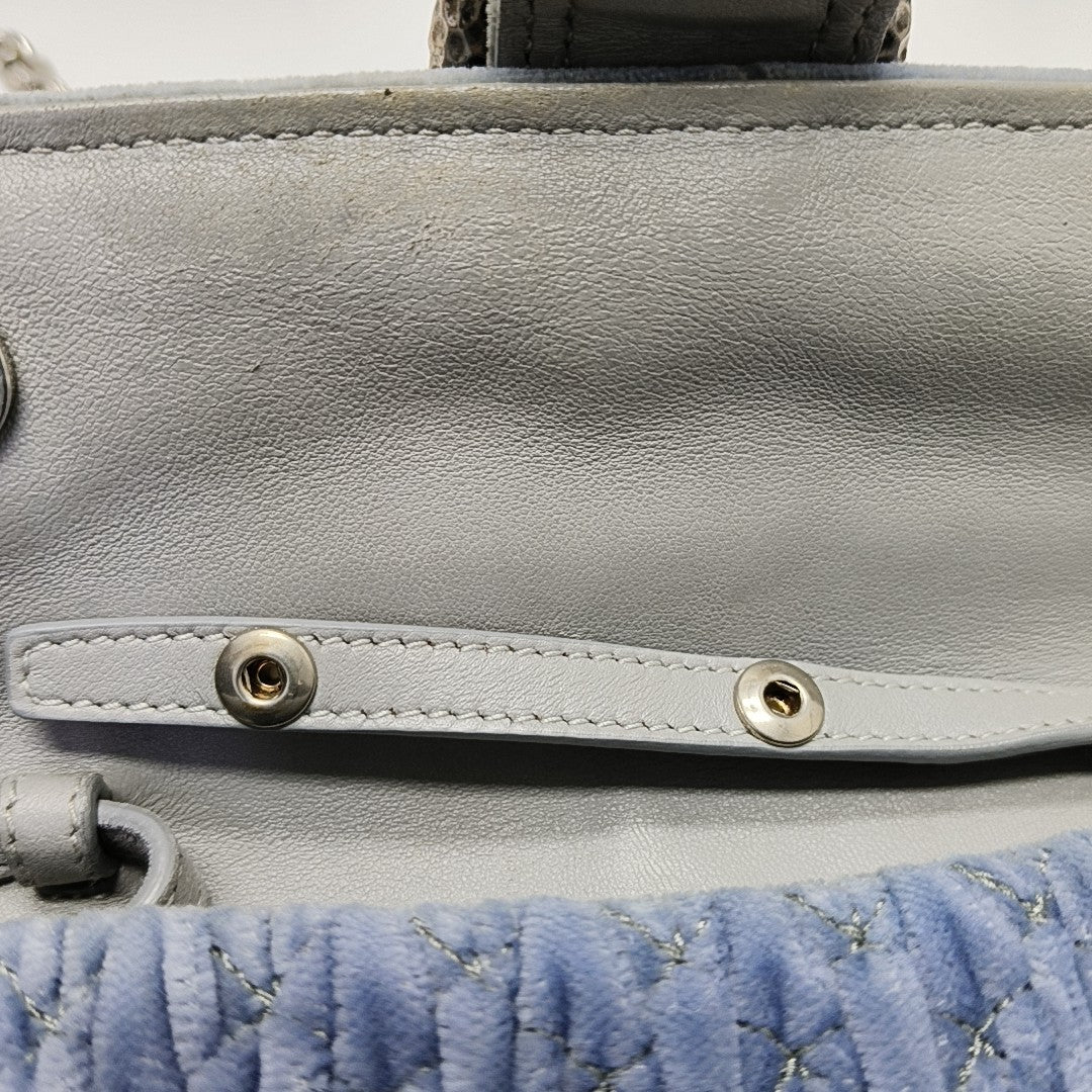 Velvet Shoulder Bag Blue