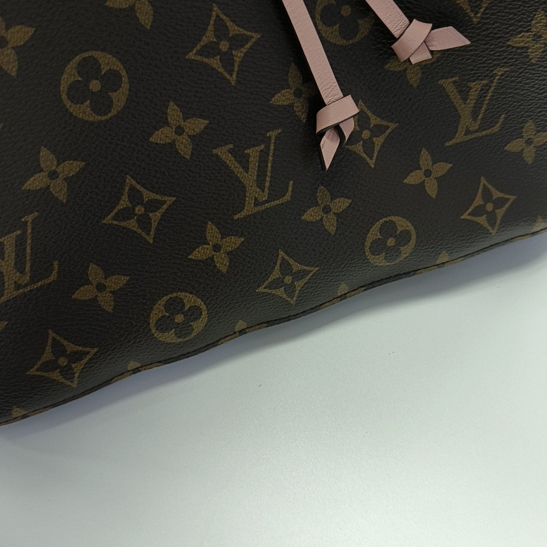 NÉONOÉ MM Monogram Coated Canvas Brown