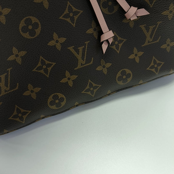 NÉONOÉ MM Monogram Coated Canvas Brown