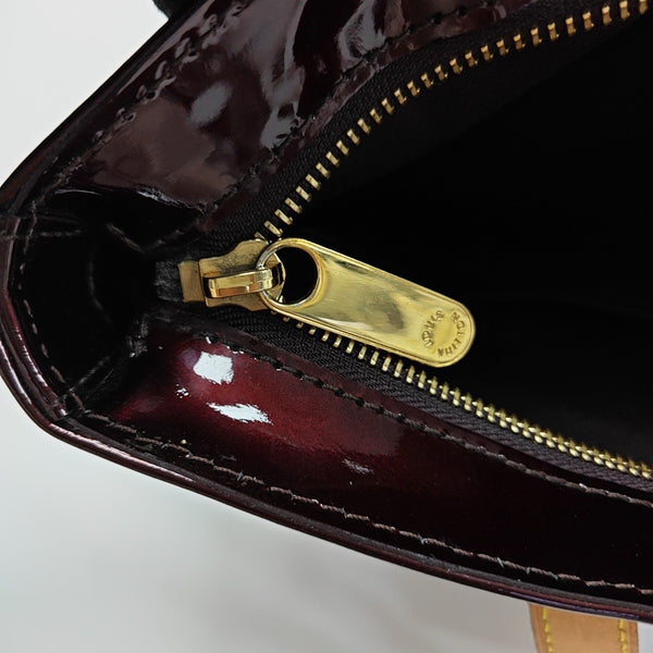 BRENTWOOD Monogram Patent Calfskin Red