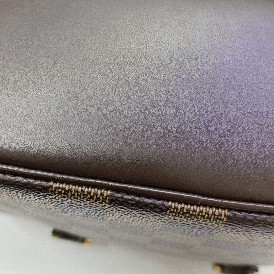 SARRIA Mini Damier Ebene Coated Canvas Brown
