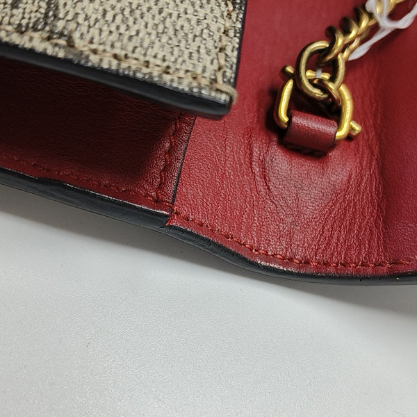 GG Supreme Mini Monogram Coated Canvas Beige