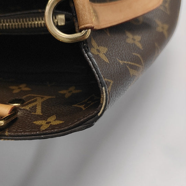 MONTAIGNE Monogram Coated Canvas Brown