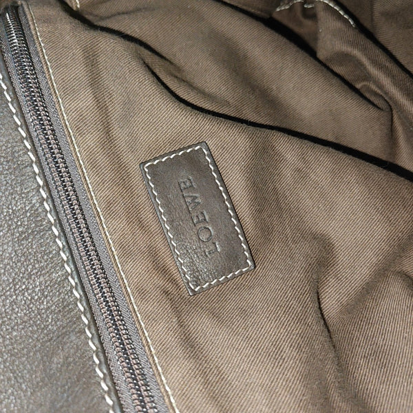 Calfskin Shoulder Bag Brown