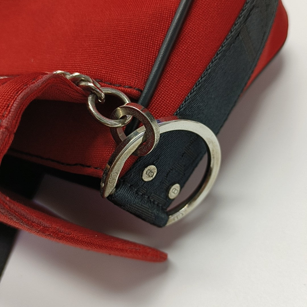 Fabric Shoulder Bag Red