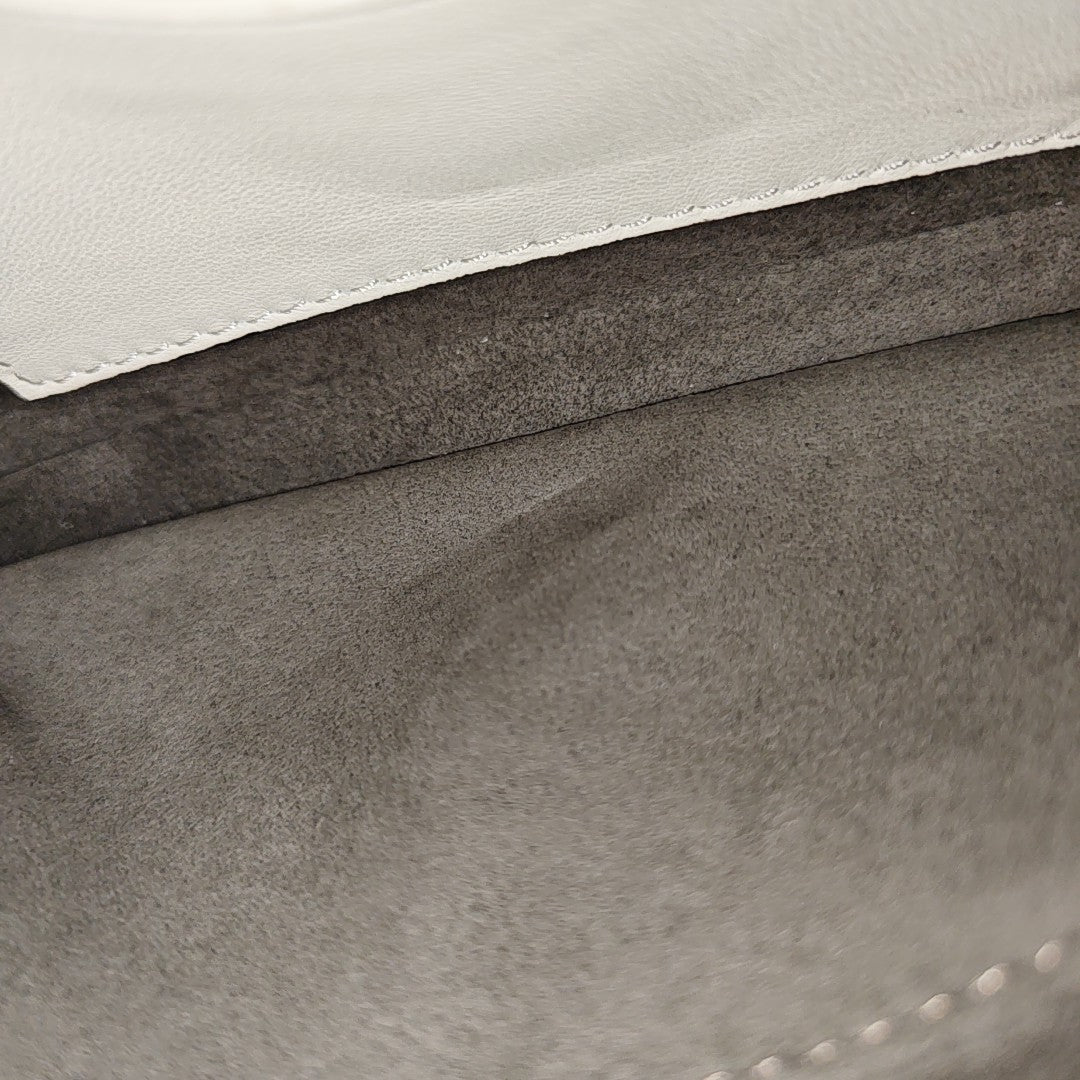 Baguette Micro Calfskin White