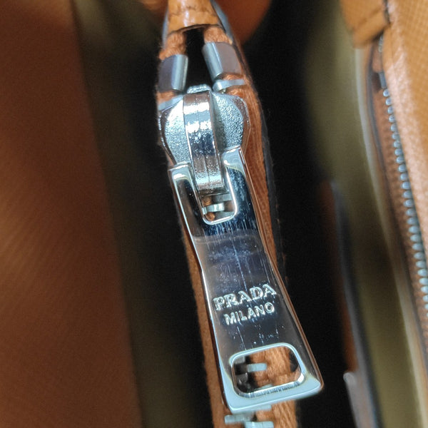 Twin Saffiano Calfskin Orange