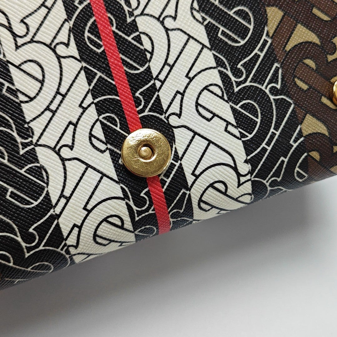 Crossbody Bag Coated Canvas Multicolor