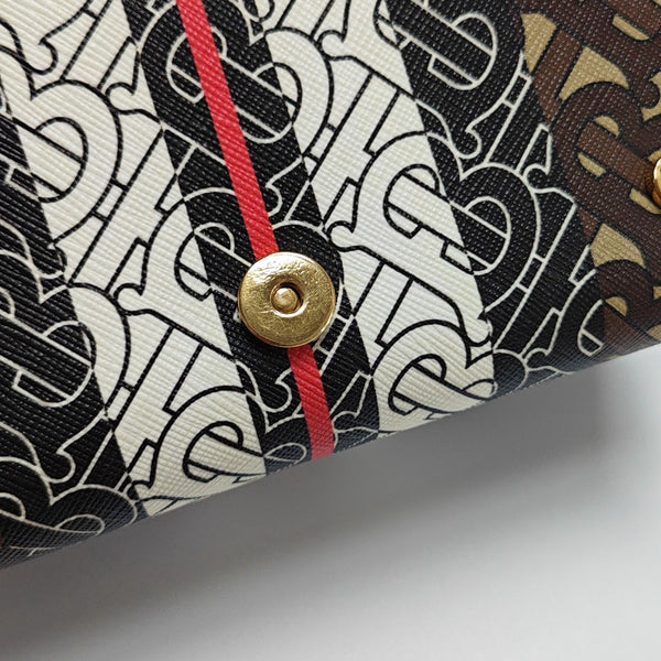 Crossbody Bag Coated Canvas Multicolor