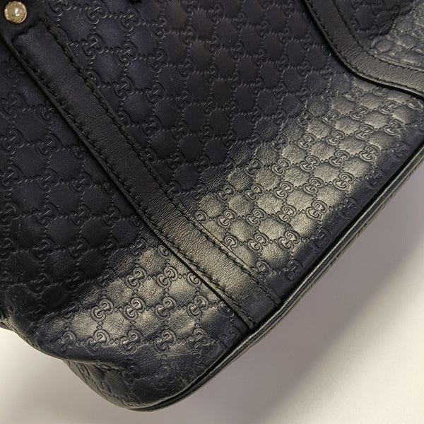 Microguccissima Monogram Calfskin Blue