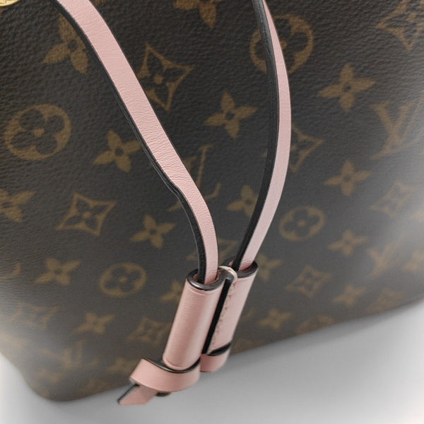 NÉONOÉ MM Monogram Coated Canvas Brown