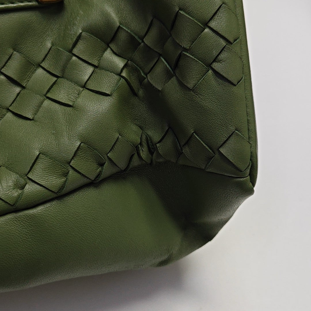 Lambskin Tote Bag Green