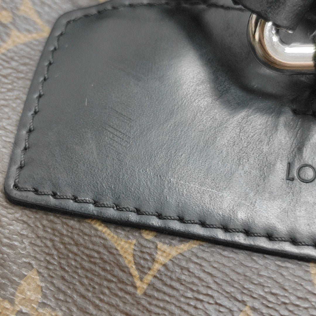 JOSH Monogram Coated Canvas Brown