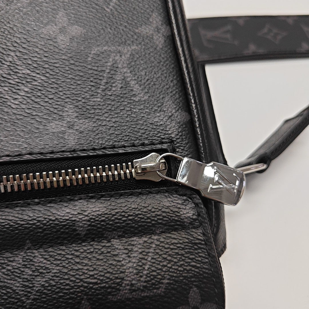 TAIGARAMA Monogram Coated Canvas Black