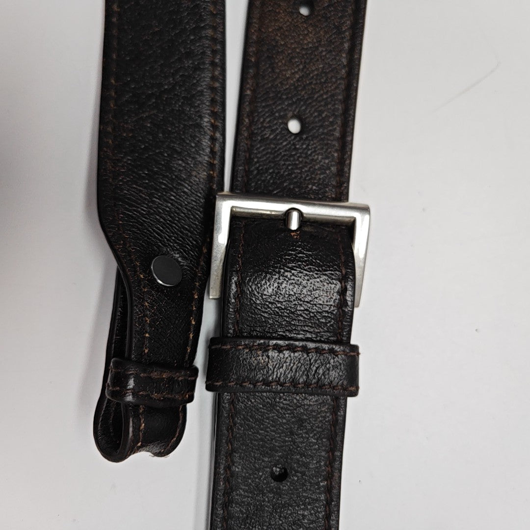 Calfskin Shoulder Bag Brown