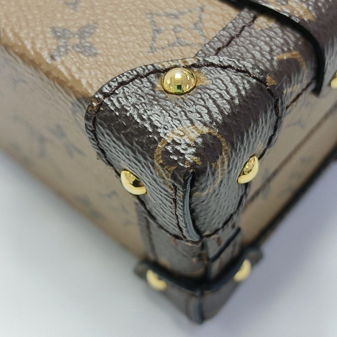 PETITE MALLE Monogram Coated Canvas Brown