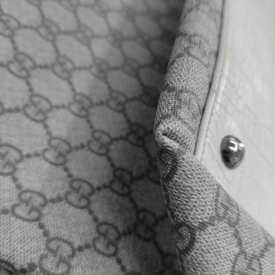 Monogram Coated Canvas Tote Bag Beige