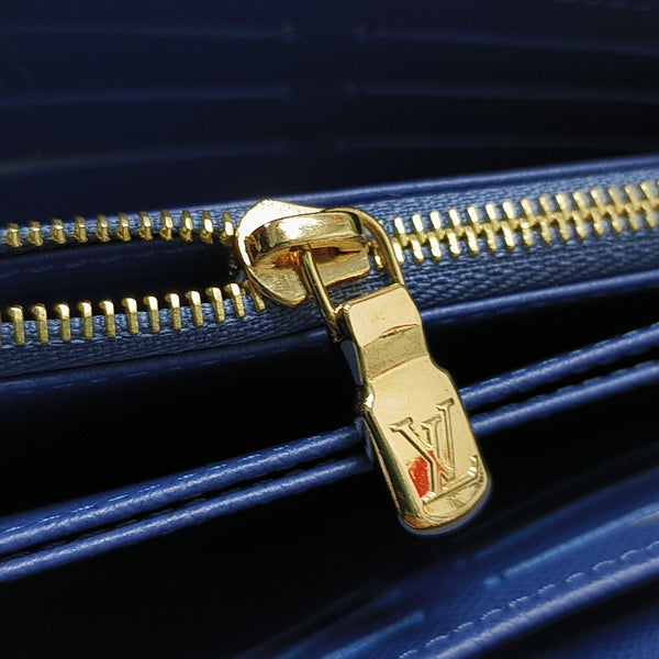 Monogram Fabric Wallet Blue