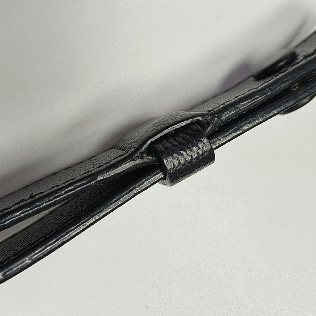 Gancini Small Calfskin Black