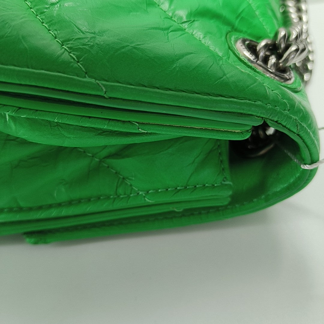 Crush Small Quilted Calfskin Green