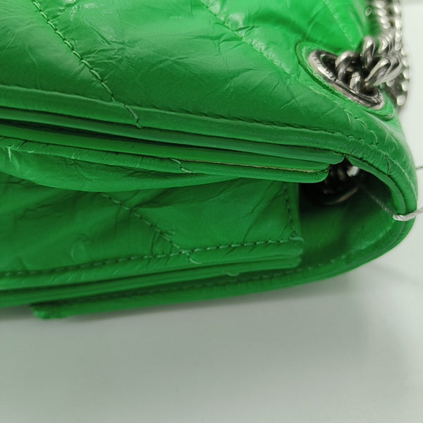 Crush Small Quilted Calfskin Green