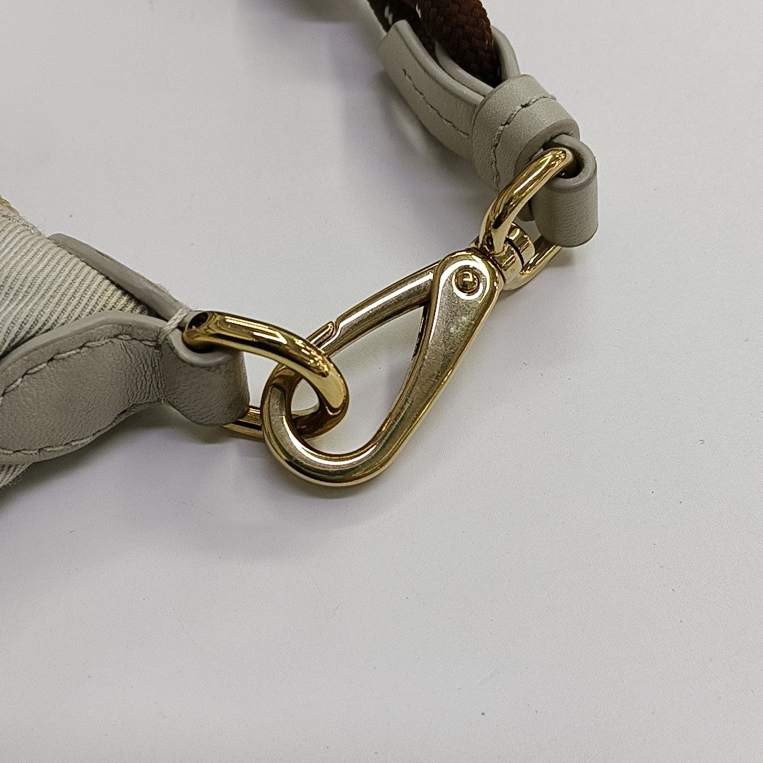 Canvas Top Handle Bag White