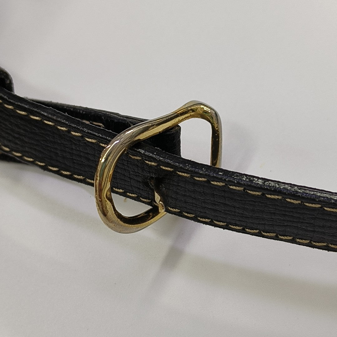 Calfskin Shoulder Bag Black