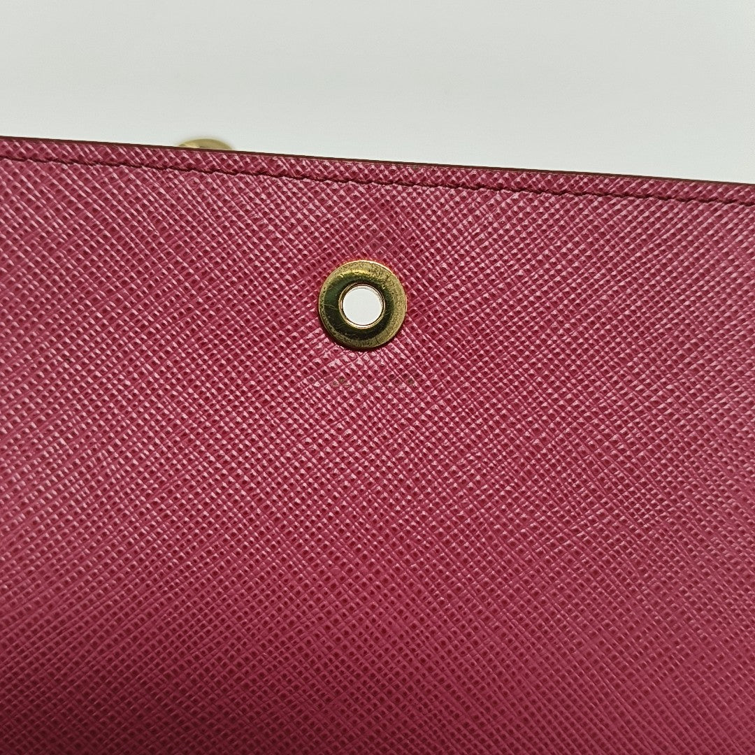 Saffiano Calfskin Shoulder Bag Mini Red