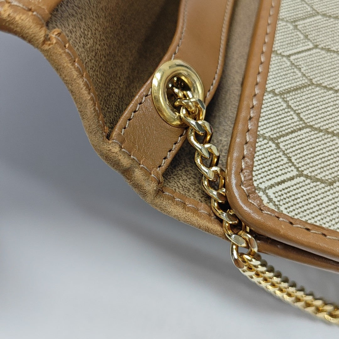 Vintage Honeycomb Coated Canvas Brown