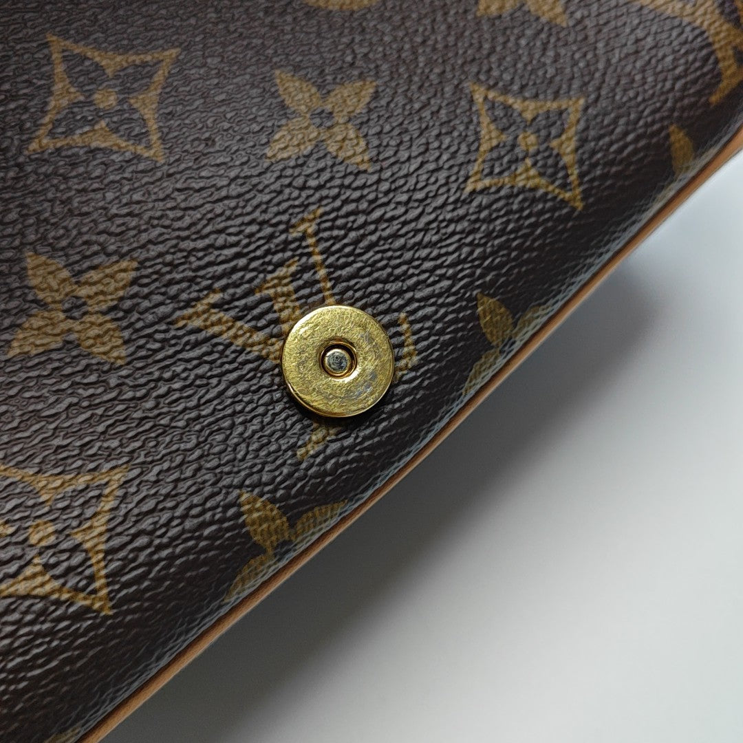 DIANE Monogram Coated Canvas Brown