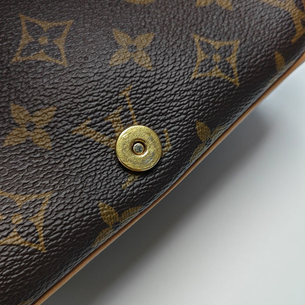 DIANE Monogram Coated Canvas Brown